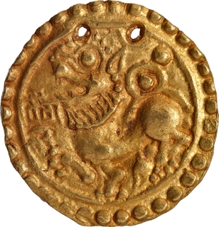 Gold Gadyana Coin of Jayakesin I of Kadambas of Goa.