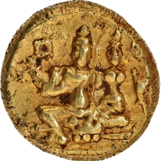 Gold Varaha Coin of Sadashivaraya of Vijayanagara Empire.