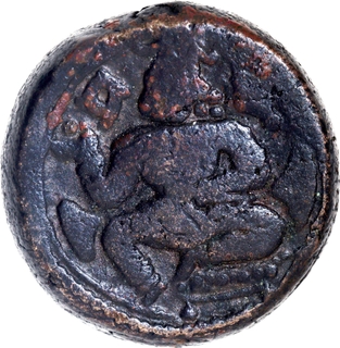 Copper Three Jitals Coin of Venkatapathiraya III of Vijayanagara Empire.