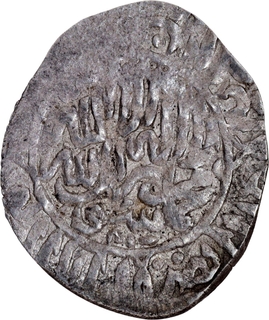 Extremely Rare Humayun Qandahar Mint Silver Half Shahrukhi Crude strike Coin.