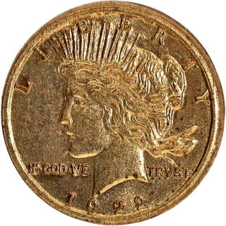 The World’s First Miniature Gold 1 Dollar Coin of USA of 1922.