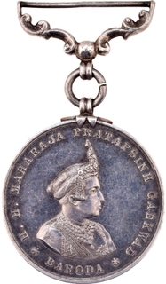 Meritorious Service Medal of Baroda State of 1943.