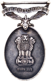 Silver Medal of Territorial Army.