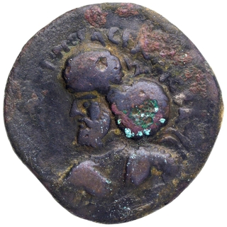 Copper Tetradrachma Coin of Pakores of Indo Parthians.