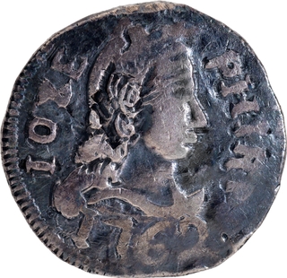 Rare Indo-Portuguese Goa D Jose I Silver Rupia 1762 AD Coin. 