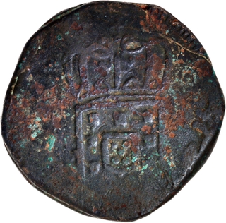 Indo Portuguese Goa Miguel I Copper Tanga Coin.