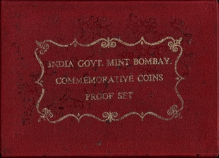 Proof Set of Fisheries of 1986 of Bombay Mint Set of Three Coins of Republic India.