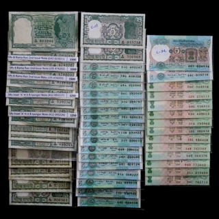 A Collection of Signature and Issue-wise Complete Set of Fifty nine Banknotes of Five Rupees of Republic India of 1950-2011.