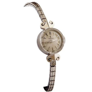 Omega, Swiss Made, Solid White Gold Ladies Watch. 