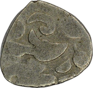 Billon Dramma Coin of Bhoja I of Gurjara Pratiharas.