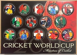 Extremely Rare MNH Miniature Sheet of St. Kitts Cricket World Cup issued in 2011