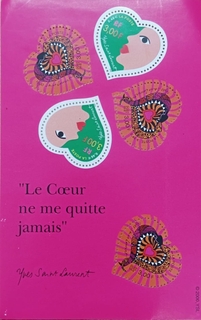 Le Coeur ne me quitte jamais French Miniature Sheet issued in 2000