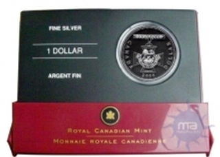 Silver One Dollar Proof Coin of Queen Victoria of Canada Issued in 2006.