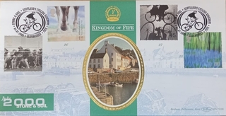 FDC, Stone & Soil, Extremely Rare Millenium Collection of Kingdom of FIFE, 2000