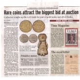 Rare Coins Attract the Biggest Bid at Auction