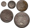 Silver Peacock Coins Set of Burma.