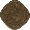 Error Nickel Brass 2 Annas Coin of King George VI of 1944.