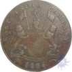 Bombay Presidency, Copper 2 Pice, 1834, (KM#206, 2013 Edition), About Very Fine.		 