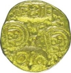 Punch Marked Gold Coin of Chalukya Dynasty.