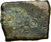 Square Copper Coin of Ujjaini Region.