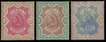 Set of Three Stamps of Victoria Empress of 1895.