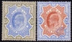Fifteen Rupees and Twenty Five Rupees stamps of King Edward VII of 1902.