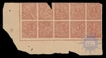 One Anna Block of Ten Stamps of Jind of 1882 to 1885.