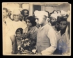 Vintage Black and  White Photograph of Jawaharlal  Nehru with Indira Gandhi.