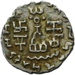 Silver Drachm Coin of Amoghabhuti of Kuninda Dynasty.