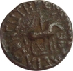 Copper Dramma Coin of Soter Megas of Kushan Dynasty.