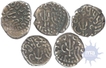 Silver Drachma Coins of Maitrakas of Vallabhi.