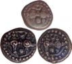 Copper Jital Coins of King Thirumalaraya of Vijayanagara Empire.