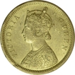 Gold Mohur of Victoria Queen of Calcutta Mint of 1862.