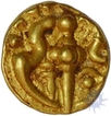 Gold double fanam of Shilaharas of Kolhapur