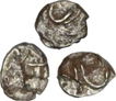 Lot of Silver Quarter Tara of Vijayanagara Empire of Devaraya I.