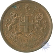 Copper Half Anna of East India Company of Calcutta Mint of the year 1848.