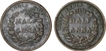 Copper Two coins of Calcutta Mint.  