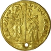 Gold Zechino of Venice of Paulo Rainer for the period 1779 to 1789.