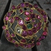 Antique Gold Brooch of Peacock Desigine with Rubies.
