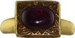 Serene Gold Ring Studded with Ruby from South India region.