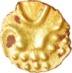 Gold Fanam Coin of Vira Raya of Hosysala Kingdom.
