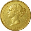 Gold Mohur Coin of Victoria Queen of Calcutta Mint of 1841.