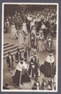 Picture Post Card of the Queen passing through West minster Abbey.