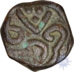 Copper Half Paisa Coin of Taj ud Din Firuz Shah of Bahmani Sultanate.