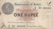 One Rupee Bank Note of King George V of signed by A C Mc watters.