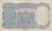 Ten Rupee Bank Note of King George V of signed by  J W Kelly of 1933.