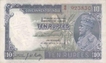 Ten Rupee Bank Note of King George V of signed by J W Kelly of 1933.