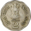 Cupro Nickel Two Rupees Coin of Republic India of the year 1996.