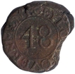 Copper Fourty Eight Stivers Coin of George III of Ceylon.