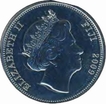 Cupro Nickle One Dollar Coin of Elizabeth II of Fiji.